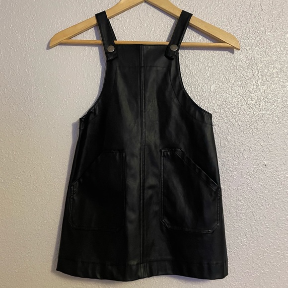 Zara Faux Leather Pinafore Dress - Picture 3 of 8